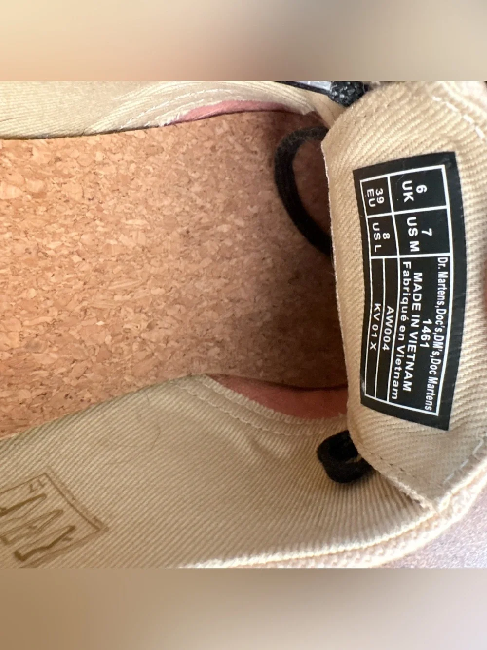 Dr. Marten’s 1461 Oxford Shoes Beige Canvas